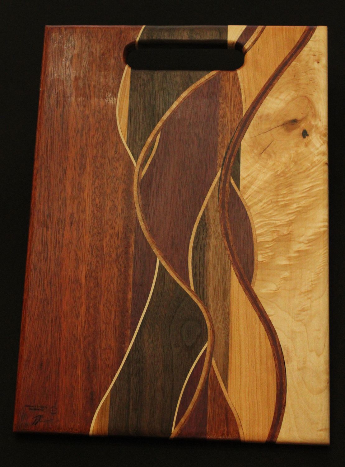 Vertical Format Woven Charcuterie Board
