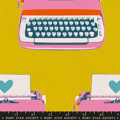Best Day Ever Typewriter Canvas Golden RS0108 17L Ruby Star#1