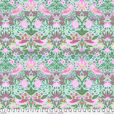Strawberry Thief - Aqua || Kaffe x Morris &amp; Co.