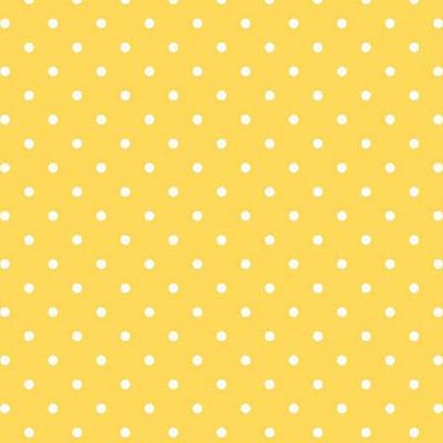 White Swiss Dot On Yellow