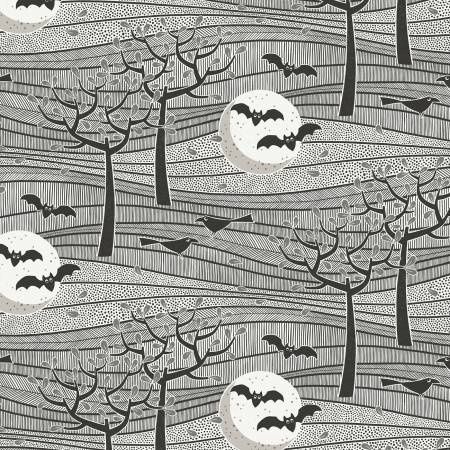 Night Landscape Organic Cotton Halloween | Halloween