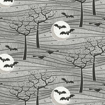 Night Landscape Organic Cotton Halloween | Halloween