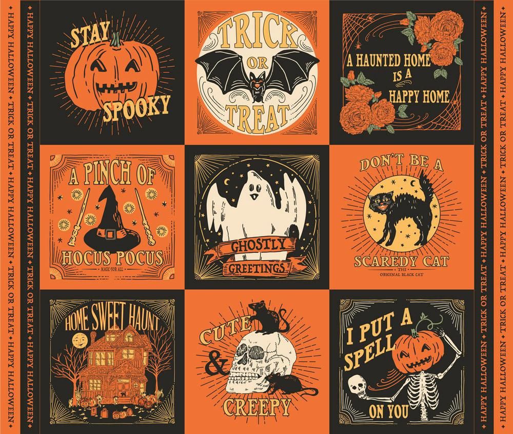 Home Sweet Haunt Panel Multi 20919 11 Moda #1 | Halloween