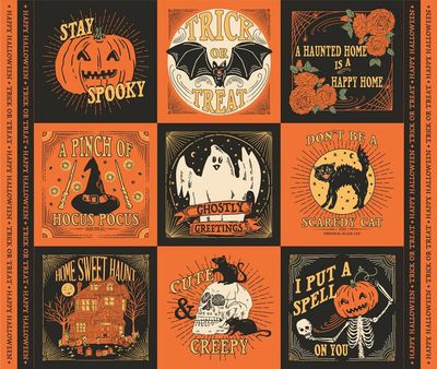 Home Sweet Haunt Panel Multi 20919 11 Moda #1 | Halloween