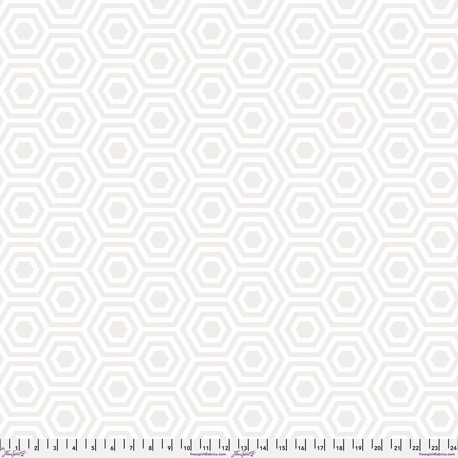 Backing Fabric - Hexy XL - Snowfall || Tula's True Colors Quilt Backs