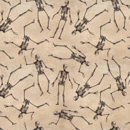 Khaki Gothic Halloween Digital Skeletons | Halloween