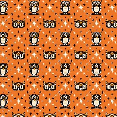 Owl Argyle - Orange | Halloween