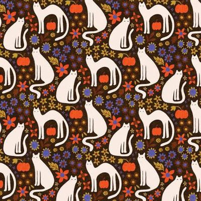Morticia Dark Brown Organic Cotton Halloween