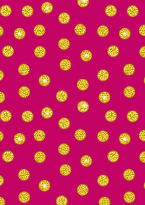 Pink and gold disco dots with gold metallic| Misc Bolts