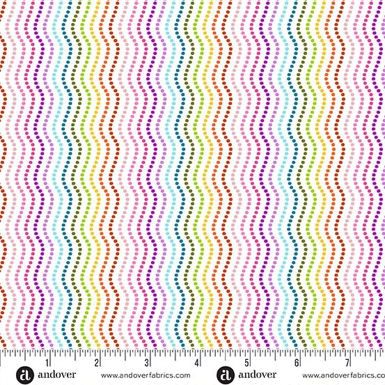 Makower UK Revival by Makower UK Ripple White| Misc Bolts