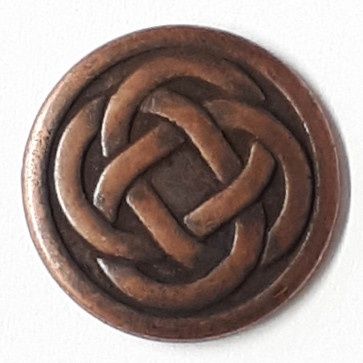 celtic knot with shank - Size: 18mm - Color: copper 653632907447
