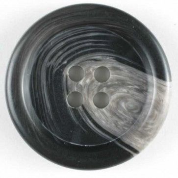 fashion button - Size: 11mm - Color: black 653631809841