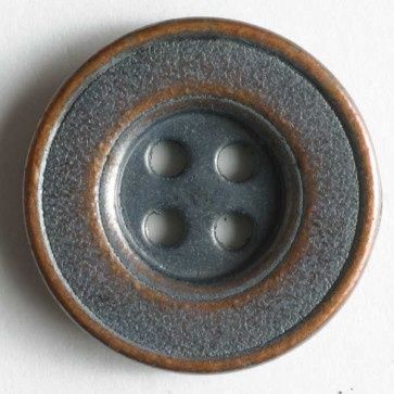 full metal button - Size: 15mm - Color: copper 653631908179