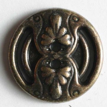 full metal button - Size: 18mm - Color: antique tin 653632905795