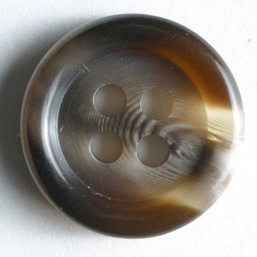 fashion button - Size: 11mm - Color: brown 653631800732