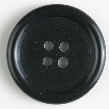 fashion button - Size: 15mm - Color: black 653632212565