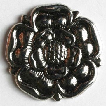 full metal button - Size: 15mm - Color: antique silver 653632013070