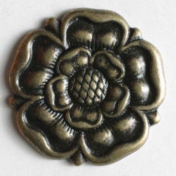 full metal button - Size: 23mm - Color: antique tin 653632608344