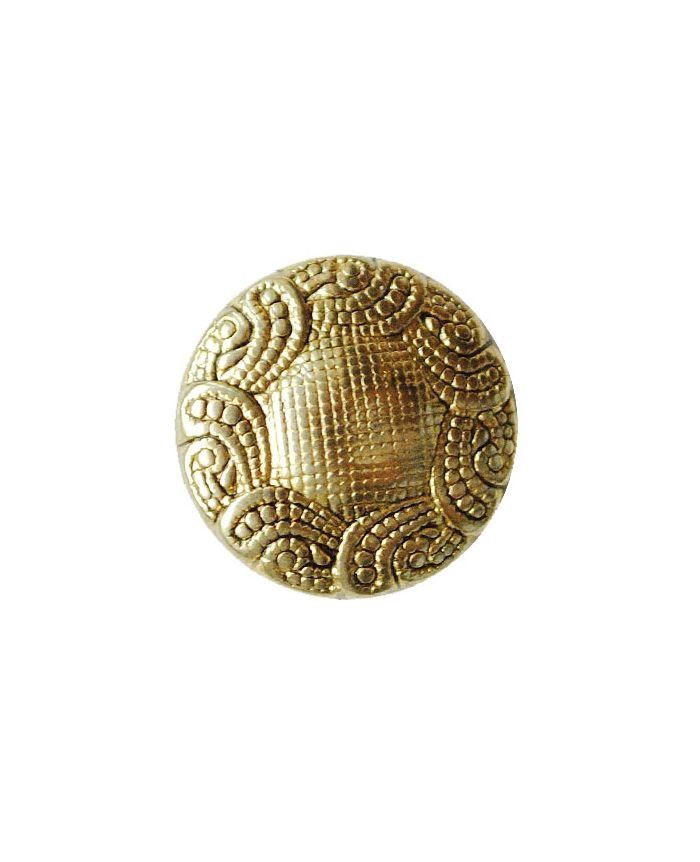 full metal button round shape with shank - Size: 15mm - Color: altgold - Art.No.: 311216 652453112160