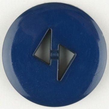 polyamide button round 2 holes - Size: 13mm - Color: blue 653632157286