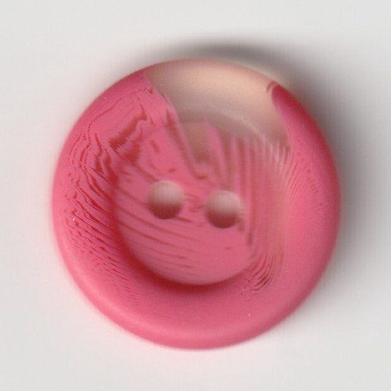 polyester button round shape and 2 holes - Size: 18mm color: rose 18mm art no.: 251250 653632512504