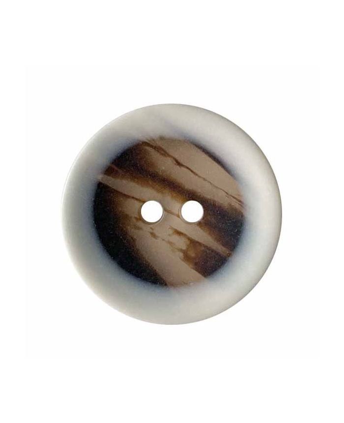 Skip to the beginning of the images gallery polyester button round shape transparent with graffiti pattern and 2 holes - Size: 18mm - Color: white - Art.No.: 311241 652453112412