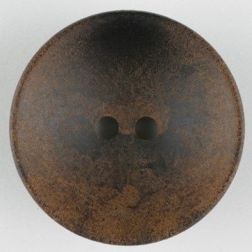 wood button round 2 holes - Size: 23mm - Color: brown 652453109047