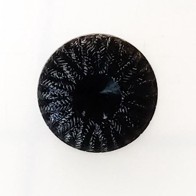 15mm Black Donut Button with shank 777321