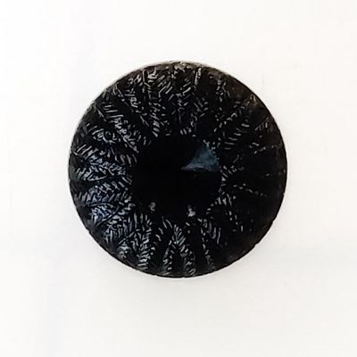 15mm Black Donut Button with shank 777321