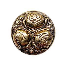 full metal button with shank - Size: 20mm - Color: altgold - Art.No.: 341426 652453414264