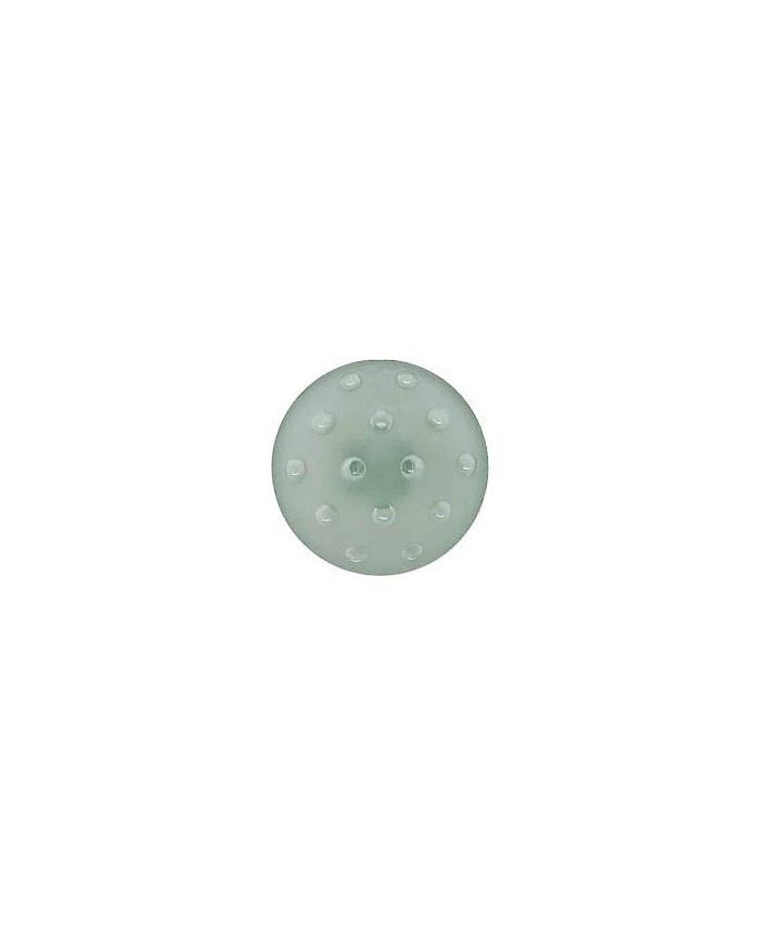 light green 14mm plexiglass buttton round frozen look with shank 653632870048