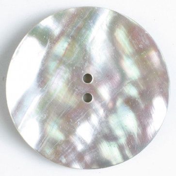 natural pearl button - Size: 34mm - Color: grey 653634800104