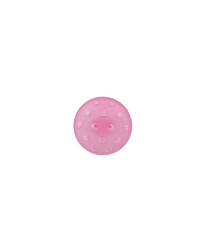 pink 14mm plexiglass buttton round frozen look with shank 653632870055