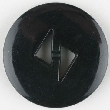 polyamide button round 2 holes - Size: 13mm - Color: black 653632116955