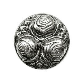 full metal button with shank - Size: 20mm - Color: altsilber - Art.No.: 331263 652453312638