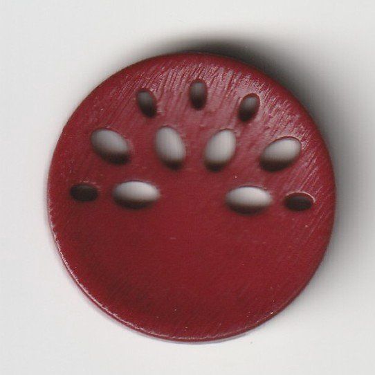 polyamide button round shape Size: 18mm - Color: wine red - Art.No.: 268631 653632686311