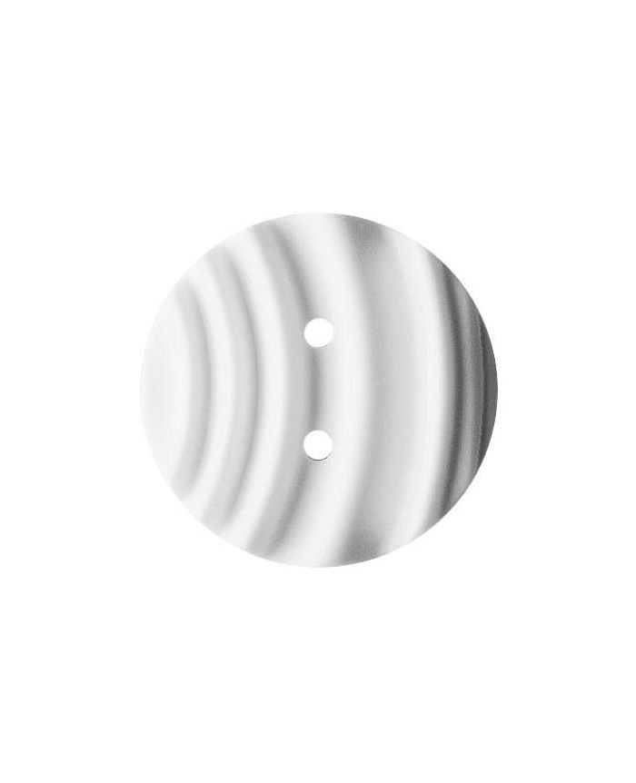 polyamide button round shape with matt wavy surface and 2 holes - Size: 20mm - Color: weiß - Art.No.: 331312 652453313123