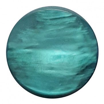 polyesterbutton with shank pearlimitation mat - Size: 20mm - Color: green 652453338027