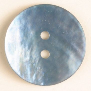 natural pearl button - Size: 13mm - Color: blue 653632411838
