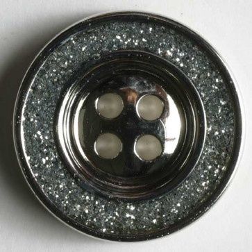 nylon button enamelled - Size: 19mm - Color: mattsilver 652453203974