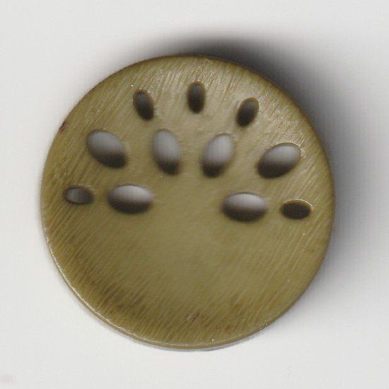 polyamide button round shape Size: 18mm - Color: dark green - Art.No.: 268629 653632686298