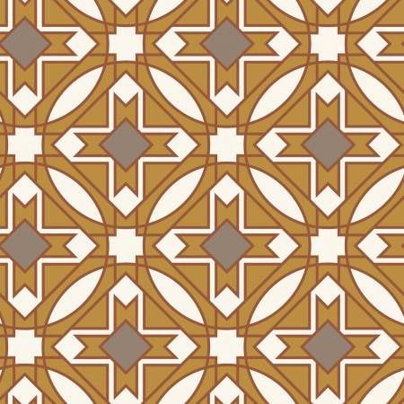 Mustard/Brown Prism Organic Barkcloth