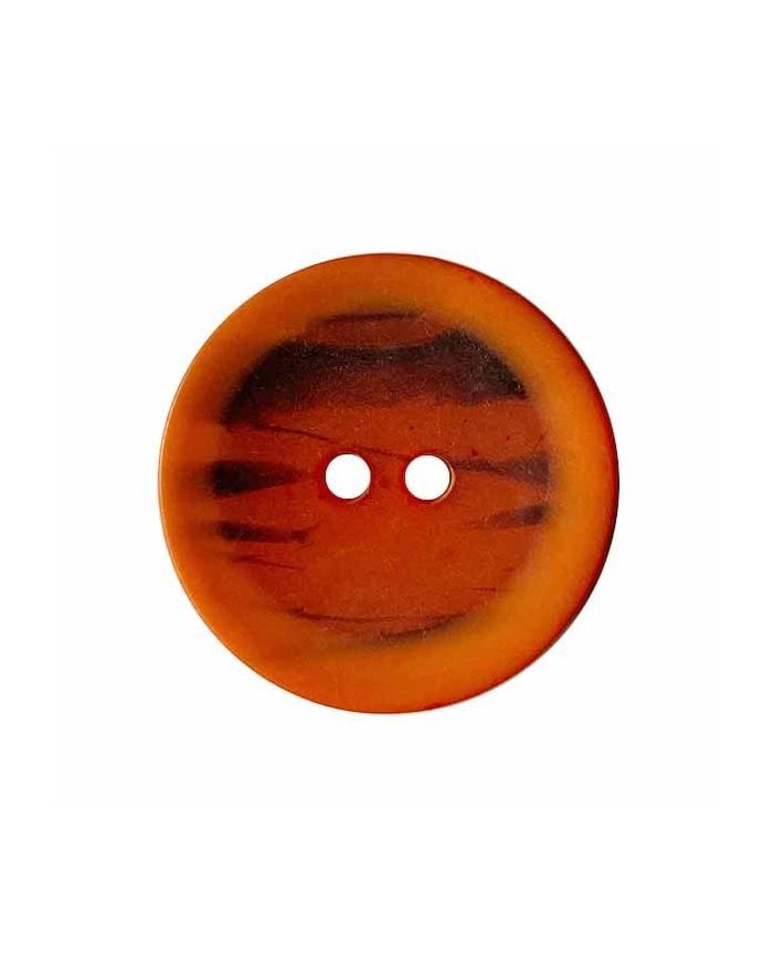 pattern and 2 holes - Size: 18mm - Color: orange - Art.No.: 317004 652453170047