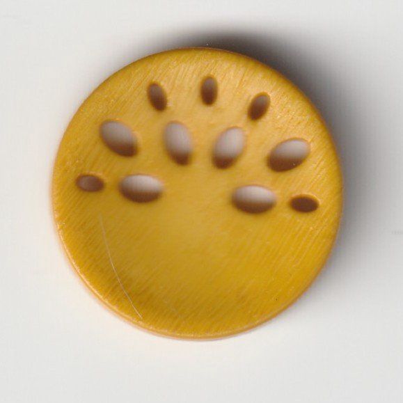 polyamide button round shape Size: 18mm - Color: yellow - Art.No.: 268632 653632686328
