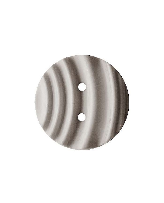 polyamide button round shape with matt wavy surface and 2 holes - Size: 20mm - Color: grau - Art.No.: 336000 652453360004