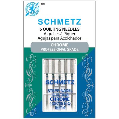 Quilting Chrome Needles, Professional Grade, sz 90/14, 5 ct