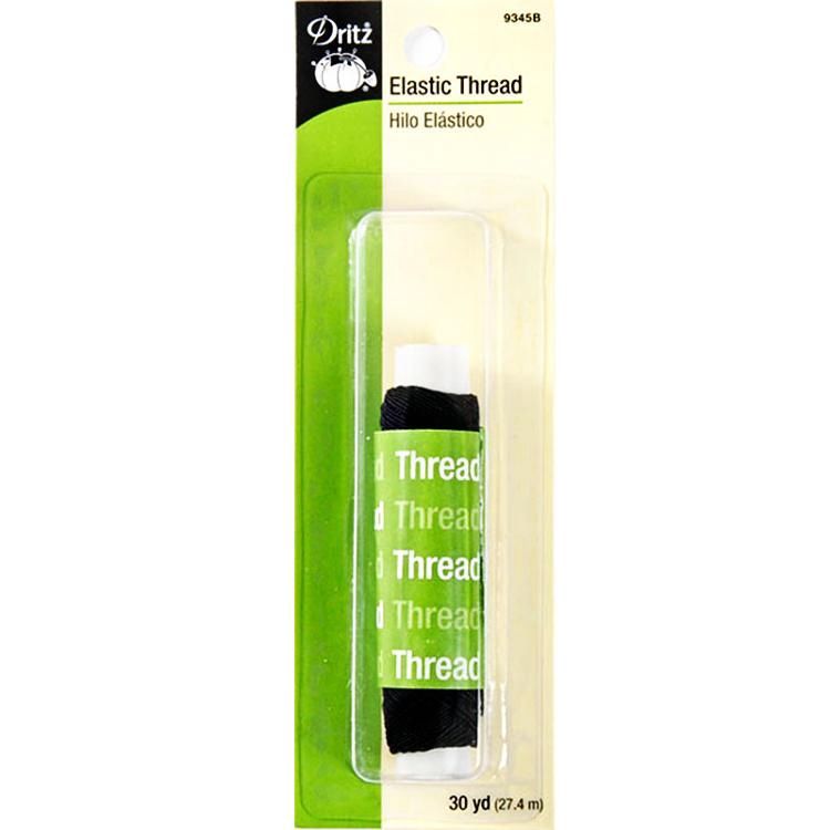 Elastic Thread 30yd Black 9345B Dritz#4