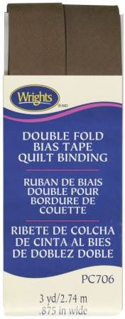 Double Fold Quilt Binding Mocha