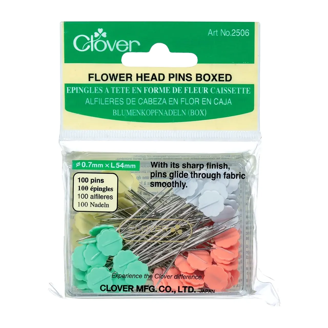Flower Head Pins, 100 ct