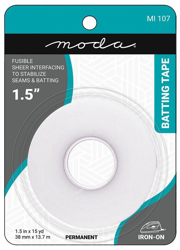 Fusible Seam Batting Tape 1.5" MI 107 Moda #1